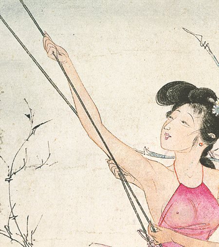 花溪-胡也佛的仕女画和最知名的金瓶梅秘戏图